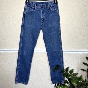 Wrangler Jeans Mens 30x34 Cowboy Cut Medium Wash 100% Cotton Denim 13MWZGK